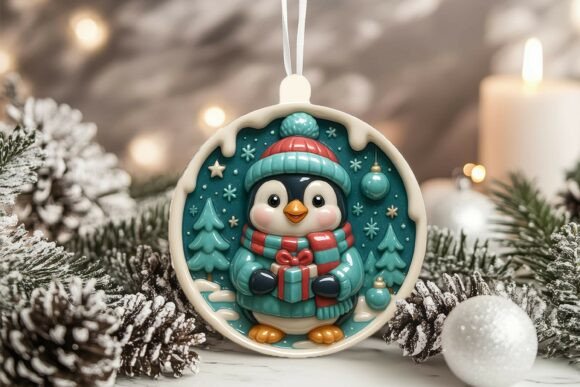 3D Porcelain Panda Christmas Ornament Review