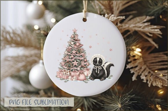 Baby Skunk Christmas Ornament PNG: A Designer’s Review for Illustrations
