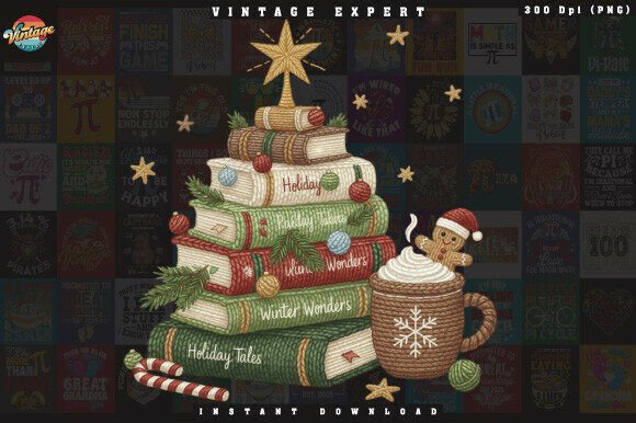 Christmas Book Tree Yarn Crochet PNG Review