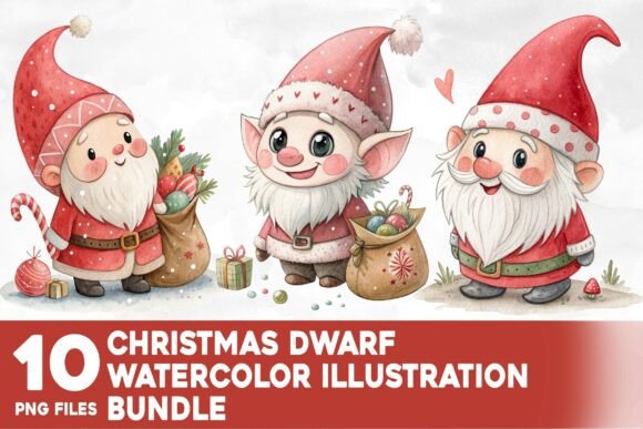 Christmas Dwarf Watercolor Bundle Review