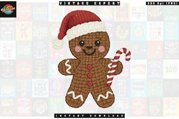 Christmas Gingerbread Crochet Yarn PNG Review