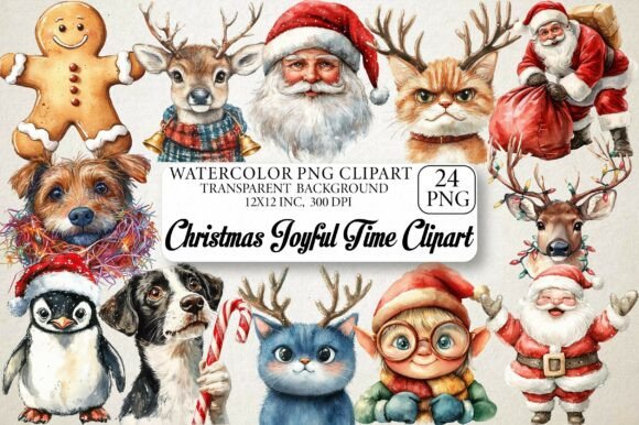 Christmas Joyful Time Clipart: A Seller’s Review for Illustrations
