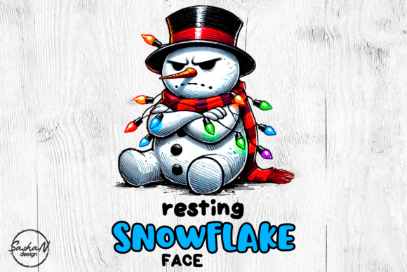 Christmas Snowman, Sarcastic Holiday Png