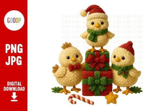 Crochet Christmas Chicks PNG: A Review for Handmade Illustrations