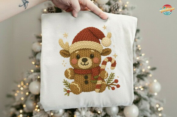 Crochet Reindeer Teddy Christmas PNG: A Designer’s Review for Illustrations