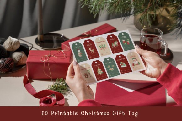 Patchwork Christmas Gift Tag Printable: A Review for Illustrations and Blog Design
