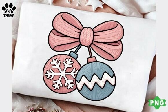 Pink Bow Christmas Ornament Png, Winter: A Designer’s Review for Modern Illustrations