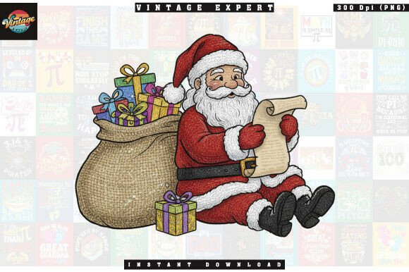 Santa Claus with Gift Sack Christmas PNG Review