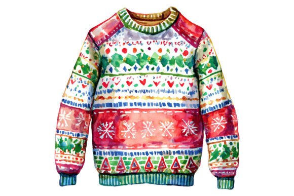 Ugly Christmas Light Pattern Sweater: A Seller’s Review of This Holiday Illustrations Asset