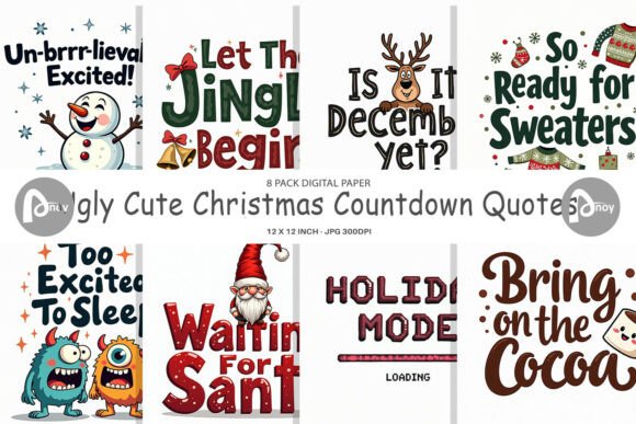 Ugly Cute Christmas Quotes Digital Paper: A Practical Review for Illustrations and Sellers