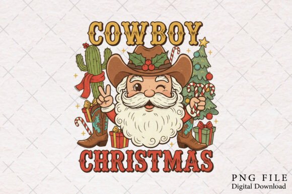 Western Christmas Cowboy Santa PNG: A Practical Review for Digital Illustrations